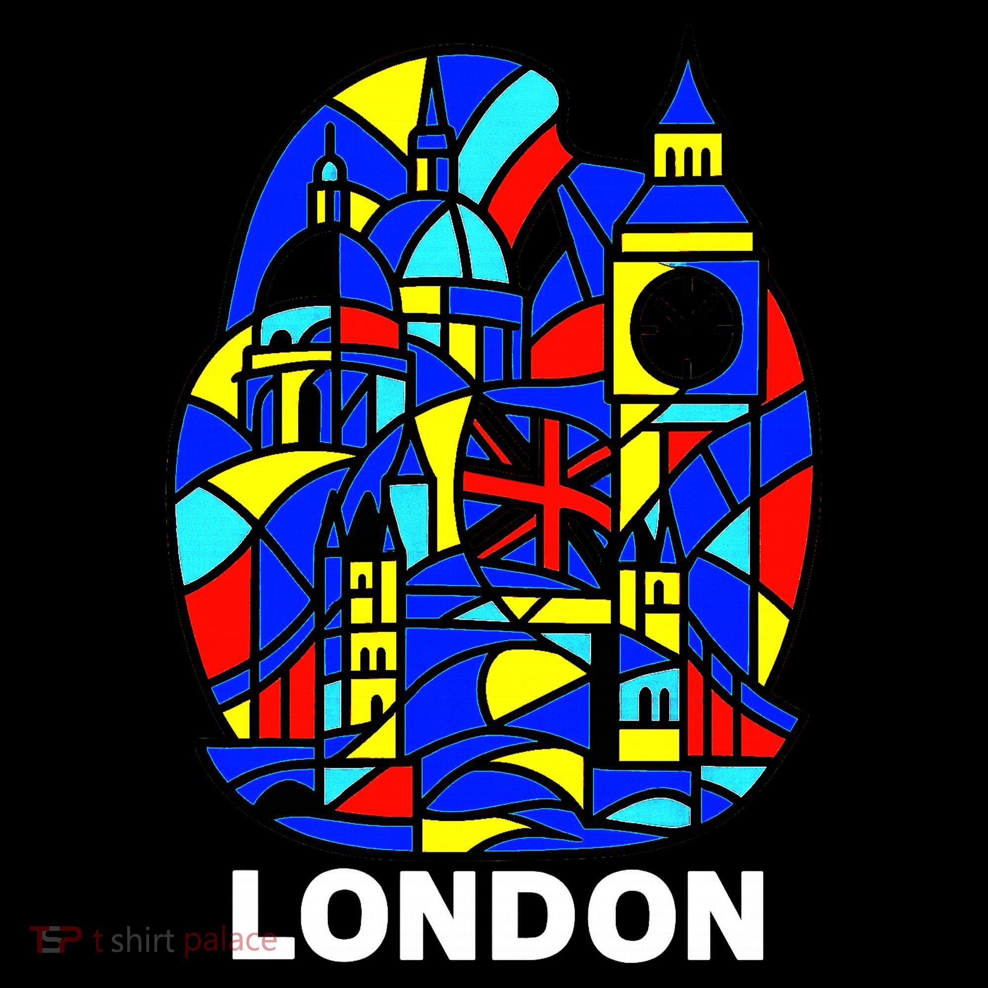 Stained Glass London Landmarks Doggie Tank
