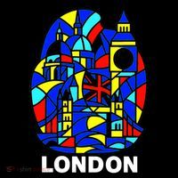 Stained Glass London Landmarks Bucket Hat thumb 4