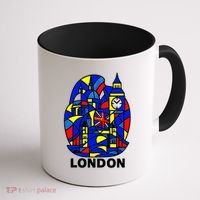 Stained Glass London Landmarks Coffee Mug thumb 1