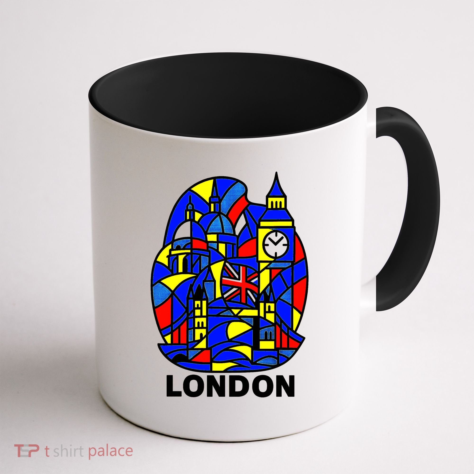 Stained Glass London Landmarks Coffee Mug