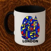 Stained Glass London Landmarks Coffee Mug thumb 2