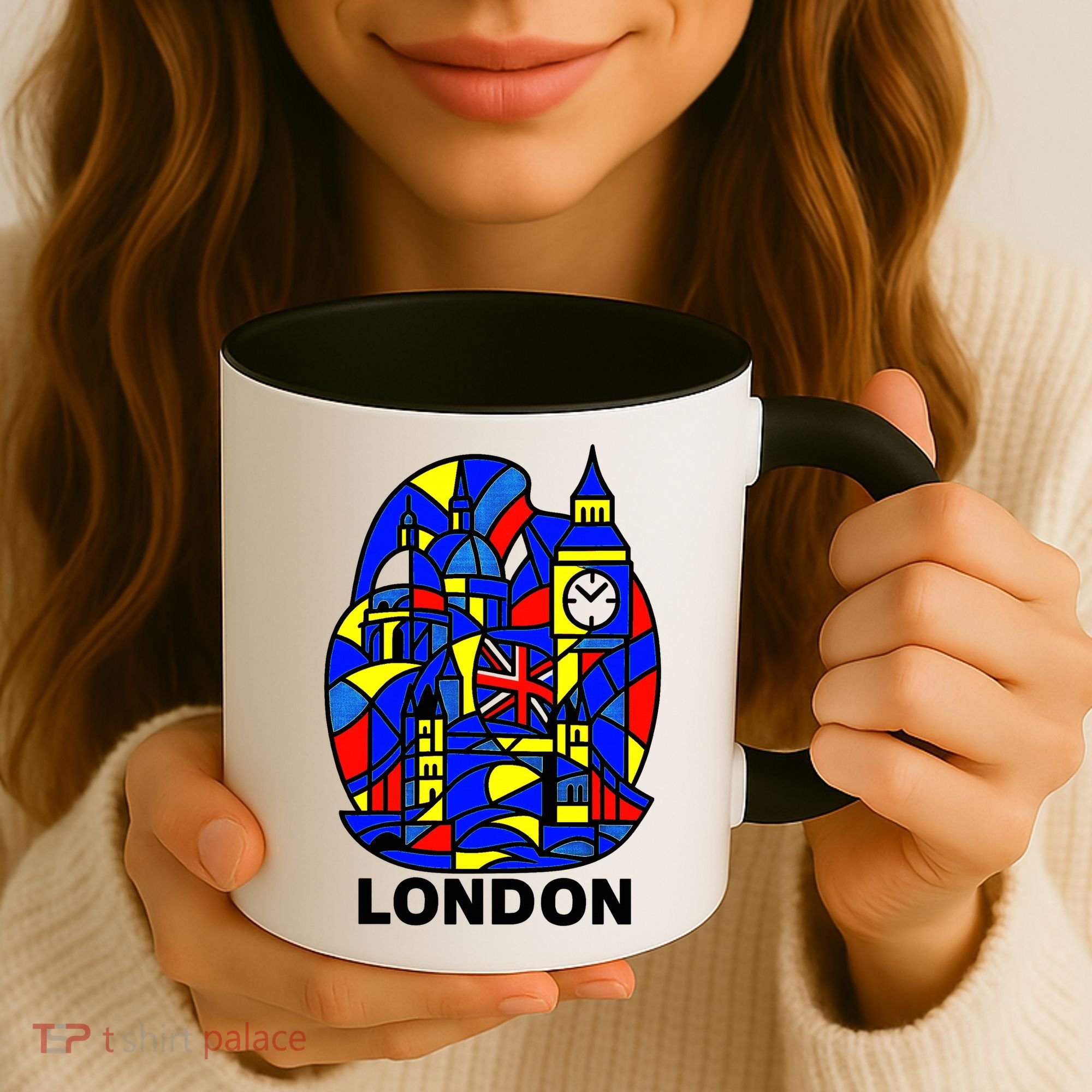 Stained Glass London Landmarks Coffee Mug