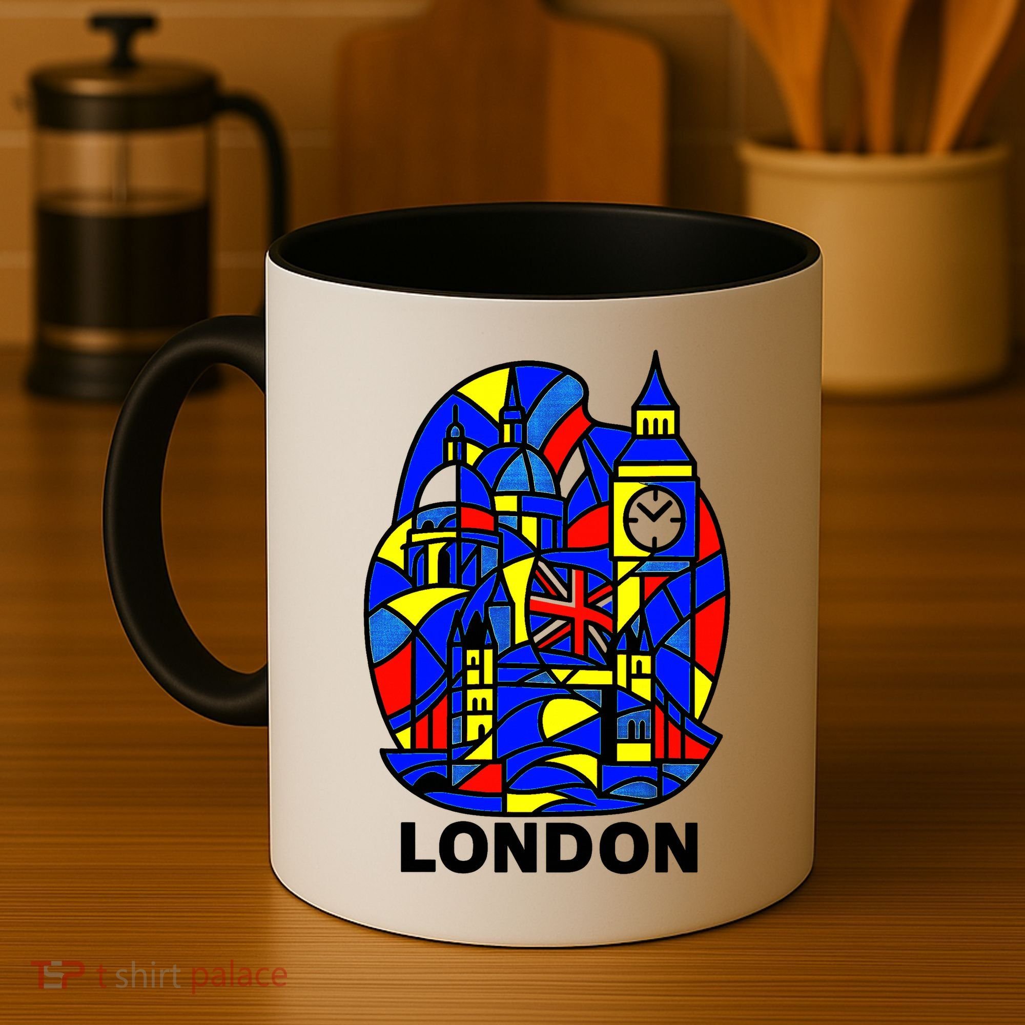 Stained Glass London Landmarks Coffee Mug