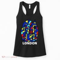 Stained Glass London Landmarks Women's Tank Top thumb 0