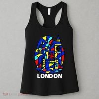Stained Glass London Landmarks Women's Tank Top thumb 3