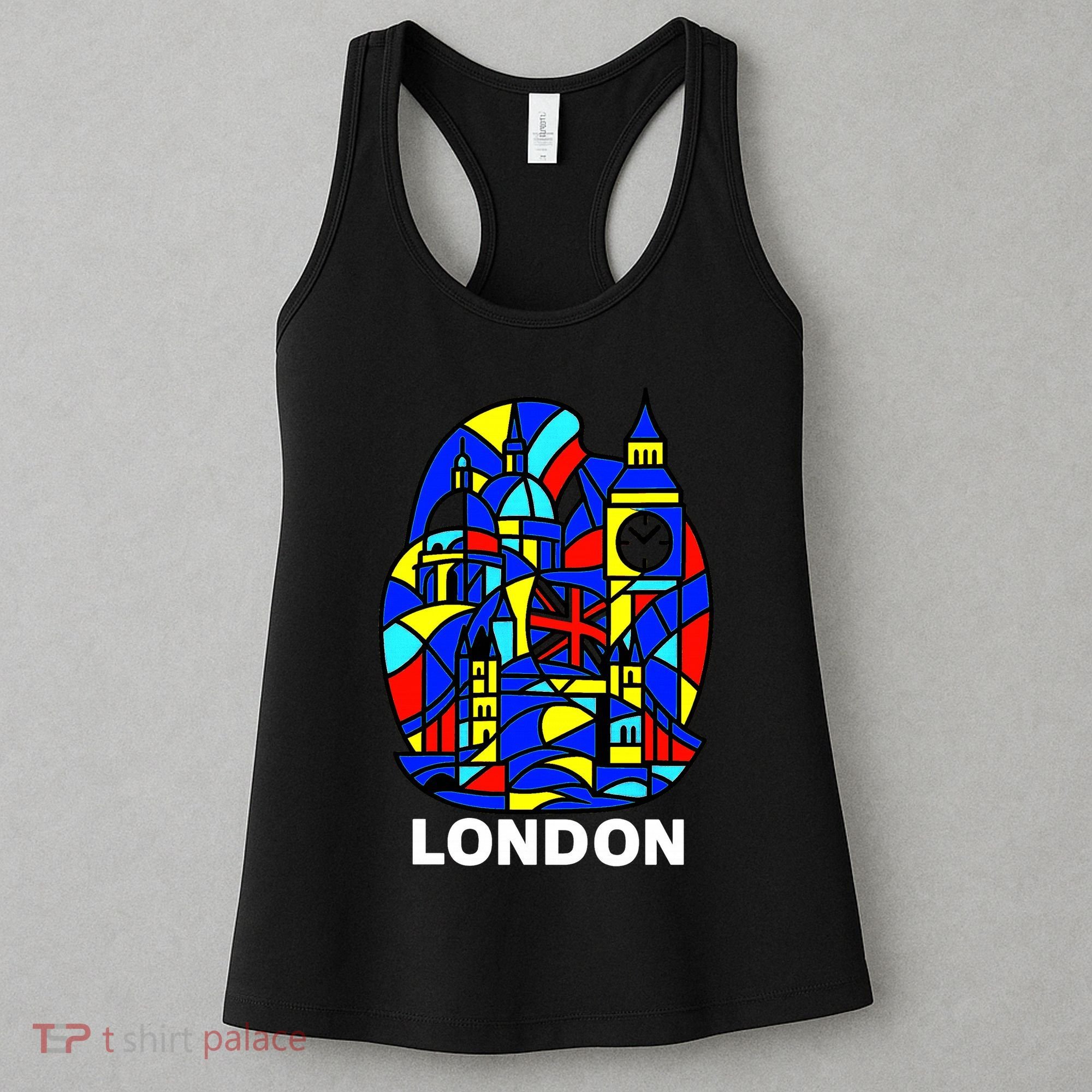 Stained Glass London Landmarks Women's Tank Top