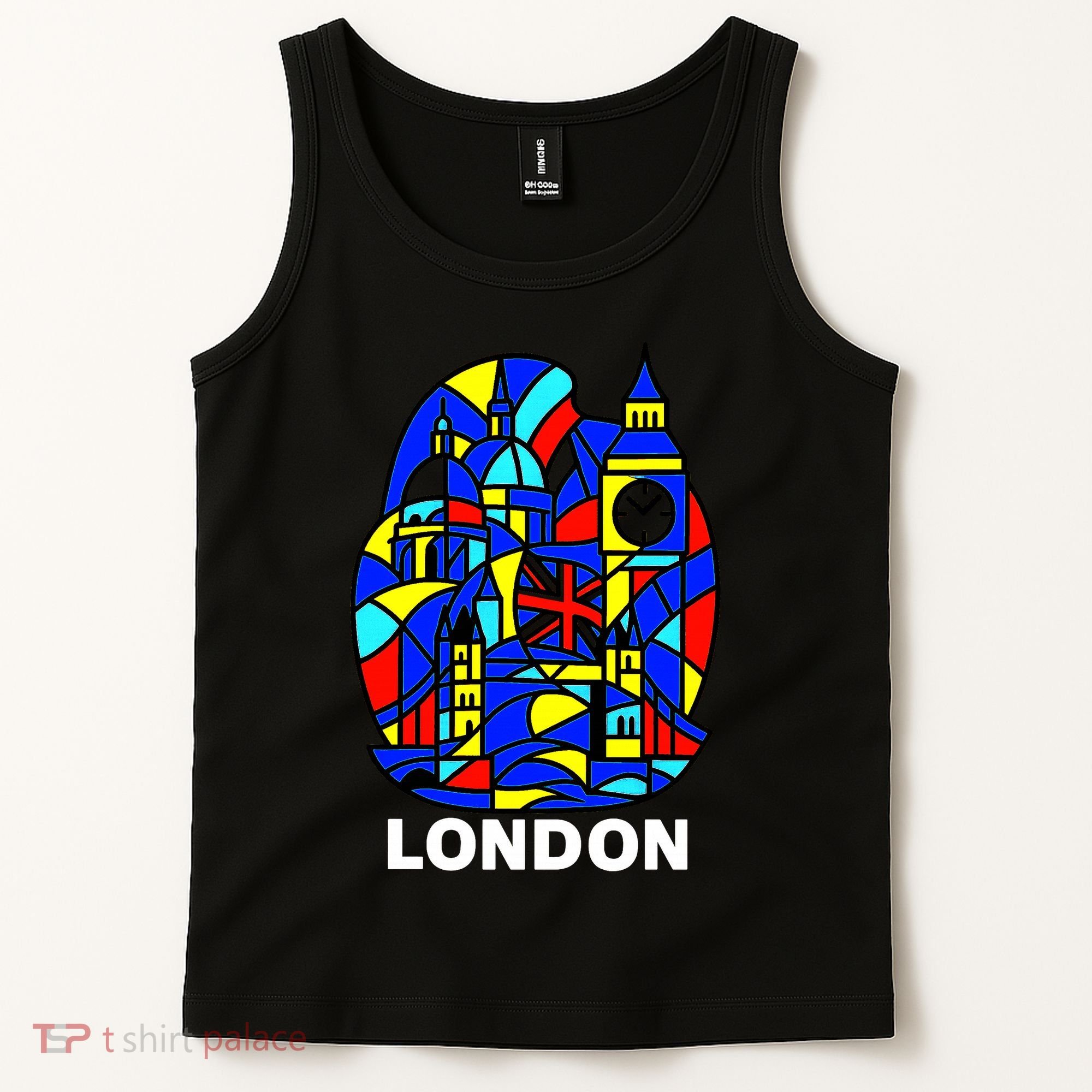 Stained Glass London Landmarks Tank Top