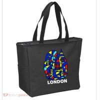 Stained Glass London Landmarks Tote Bag thumb 2