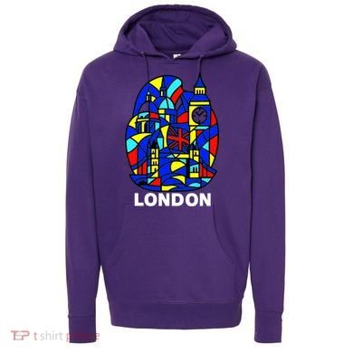 Stained Glass London Landmarks Hoodie