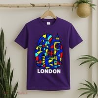 Stained Glass London Landmarks T-Shirt thumb 2