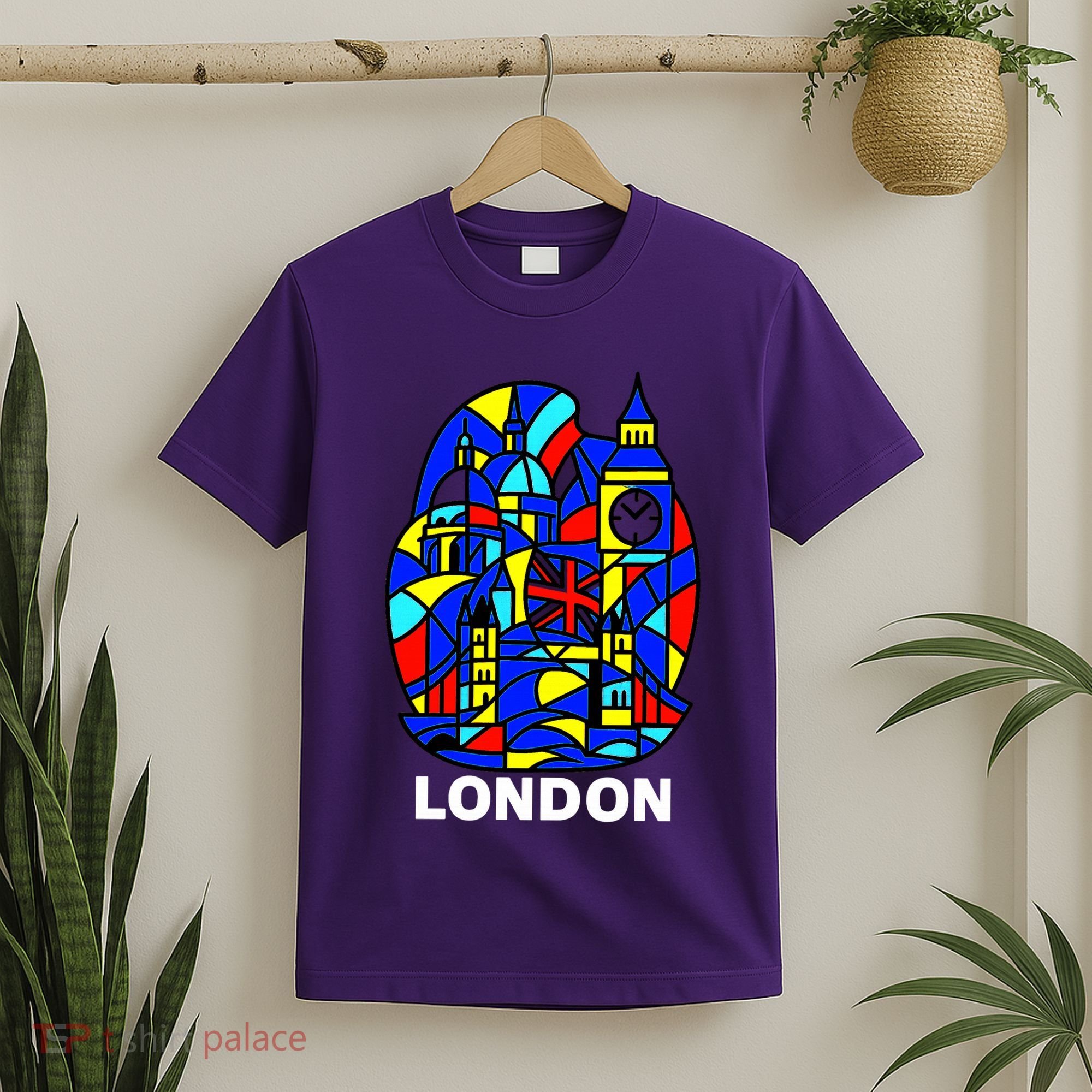 Stained Glass London Landmarks T-Shirt
