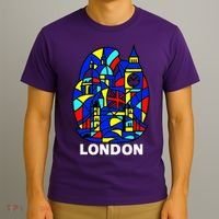 Stained Glass London Landmarks T-Shirt thumb 3
