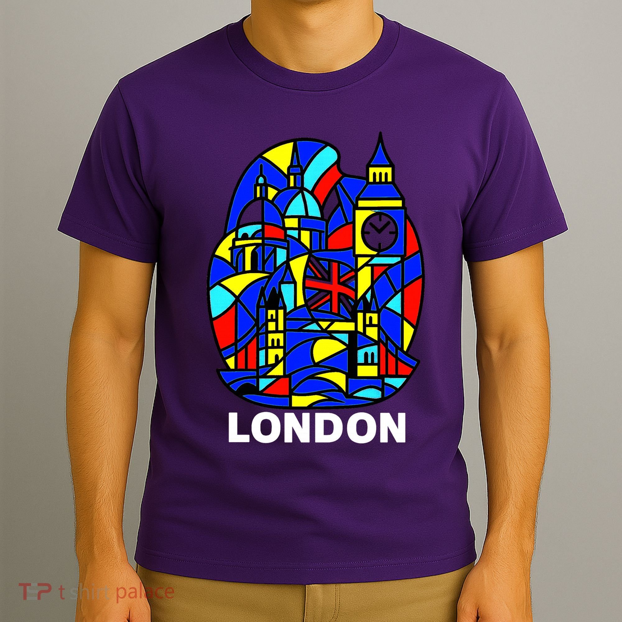 Stained Glass London Landmarks T-Shirt