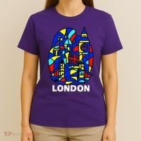 Stained Glass London Landmarks T-Shirt thumb 4