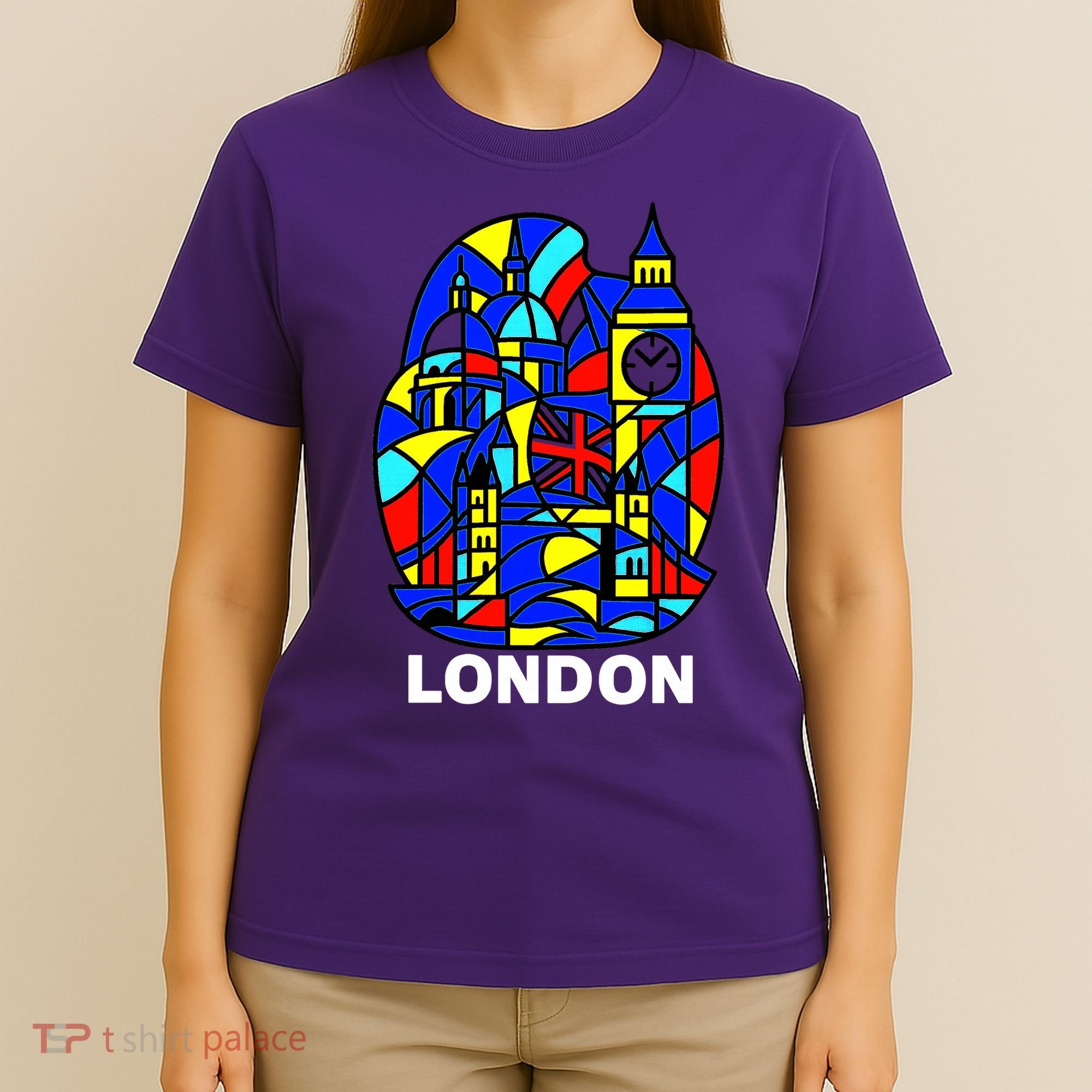 Stained Glass London Landmarks T-Shirt