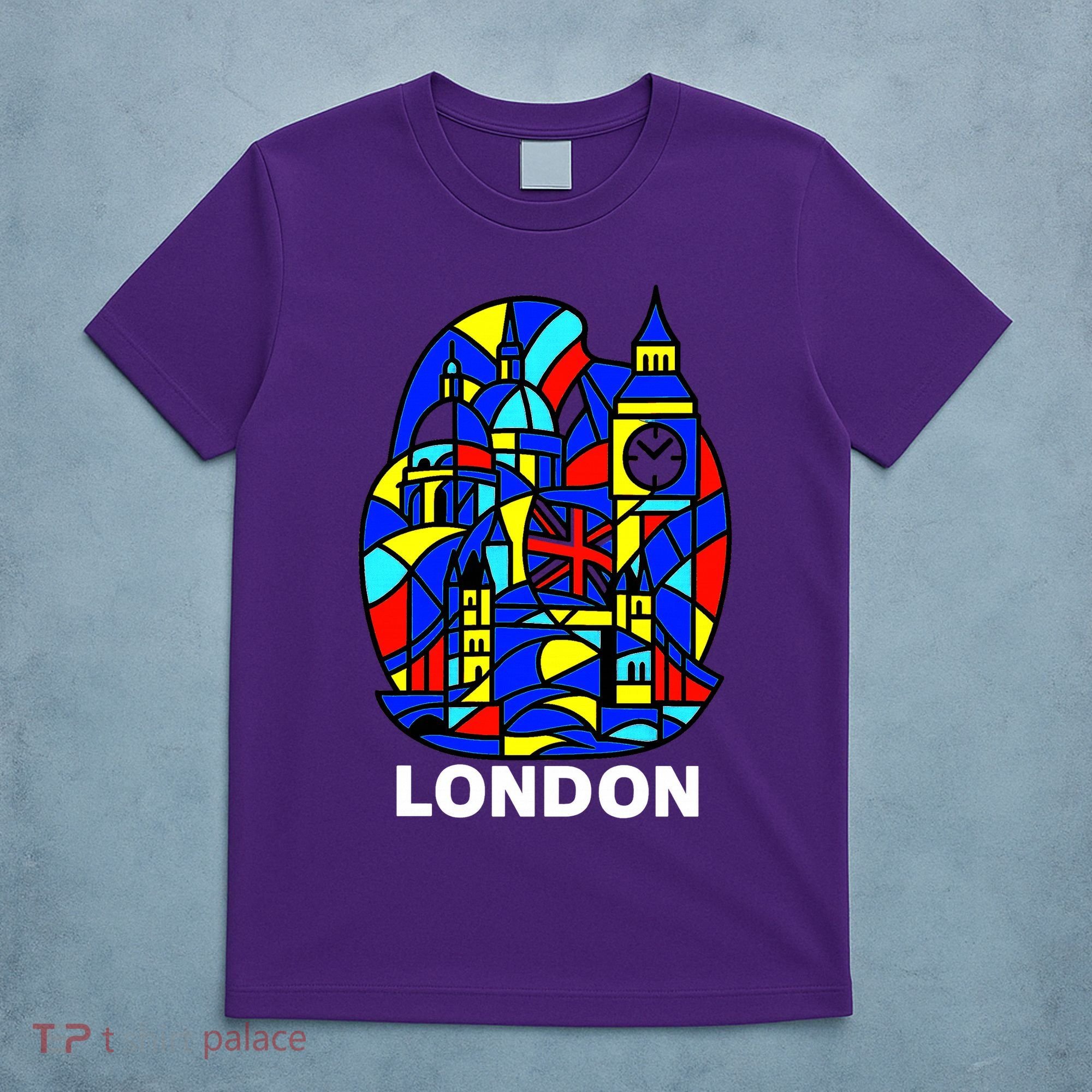 Stained Glass London Landmarks T-Shirt