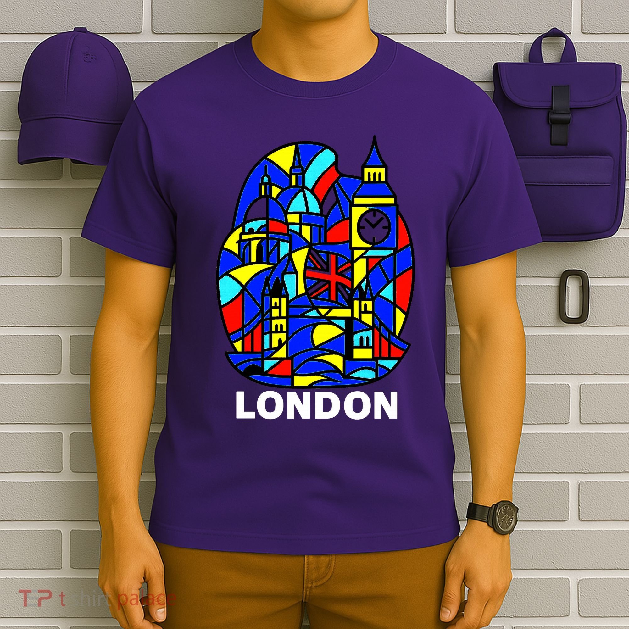 Stained Glass London Landmarks T-Shirt