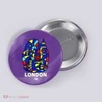 Stained Glass London Landmarks Button thumb 0