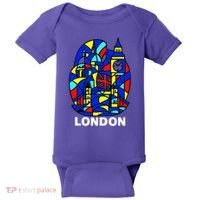 Stained Glass London Landmarks Baby Bodysuit thumb 0