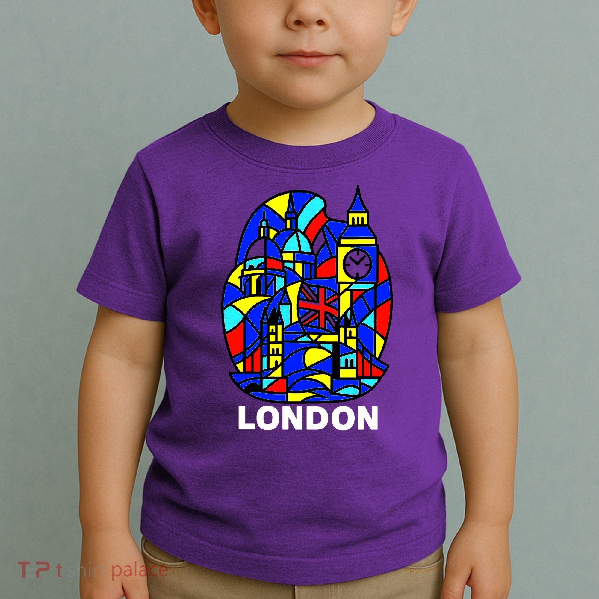 Stained Glass London Landmarks Toddler T-Shirt