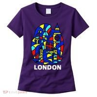 Stained Glass London Landmarks Women's T-Shirt thumb 0