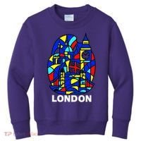 Stained Glass London Landmarks Kids Sweatshirt thumb 0