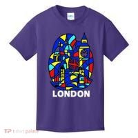 Stained Glass London Landmarks Kids T-Shirt thumb 0