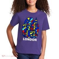 Stained Glass London Landmarks Kids T-Shirt thumb 2