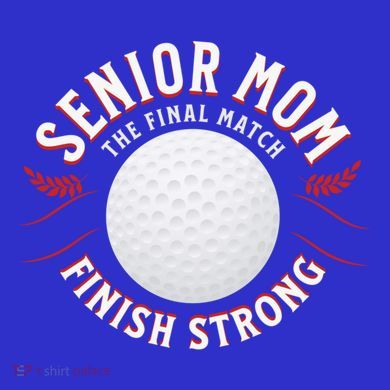Senior Golf Mom Great Gift Full Zip Hoodie