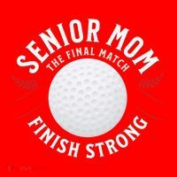 Senior Golf Mom Great Gift Santa Hat thumb 1