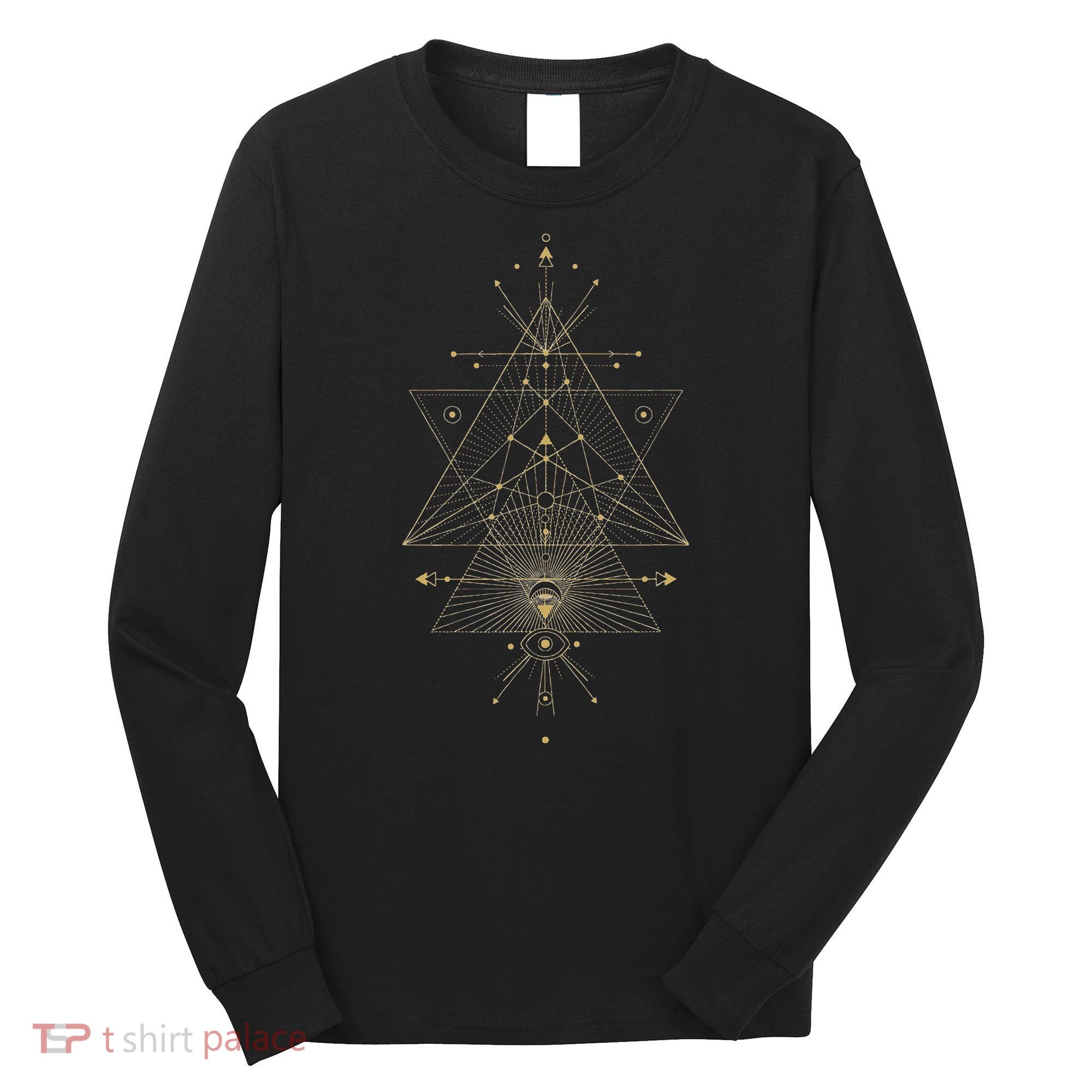 Sacred Geometry Mystical Symbol Long Sleeve Shirt
