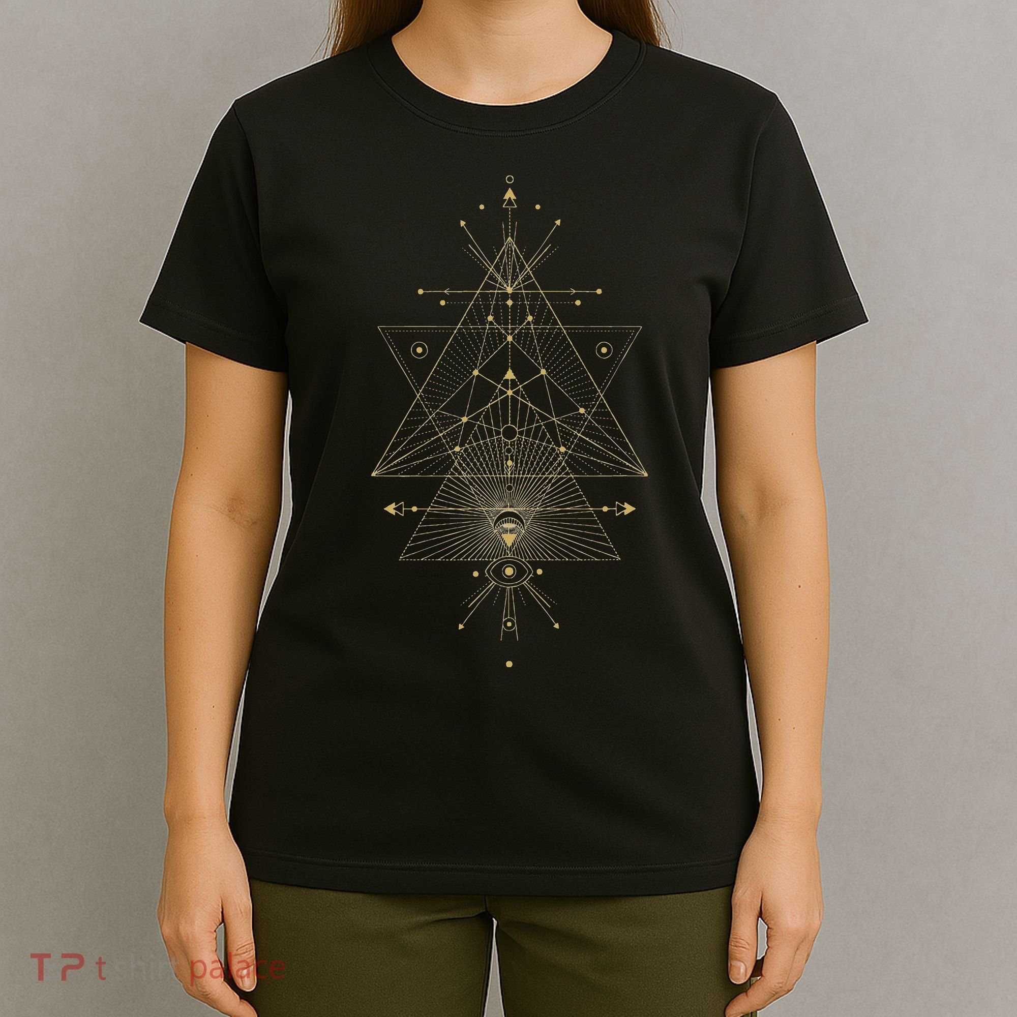 Sacred Geometry Mystical Symbol T-Shirt