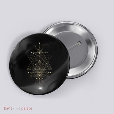 Sacred Geometry Mystical Symbol Button