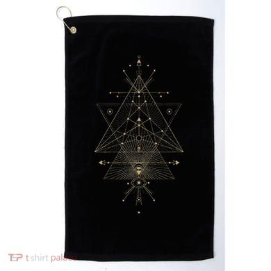 Sacred Geometry Mystical Symbol Golf Towel