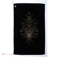 Sacred Geometry Mystical Symbol Golf Towel thumb 0