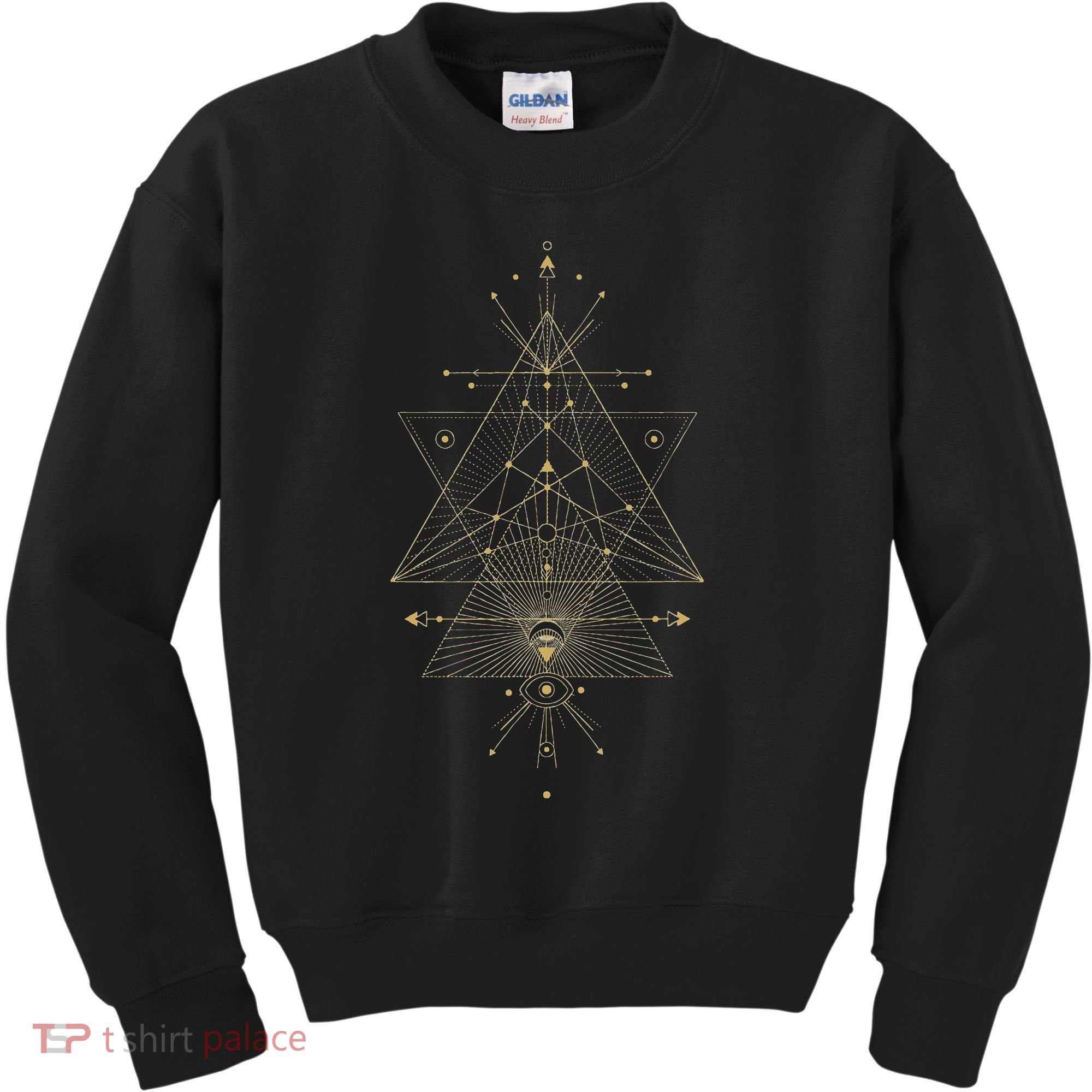 Sacred Geometry Mystical Symbol Kids Sweatshirt