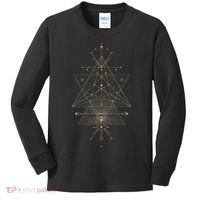 Sacred Geometry Mystical Symbol Kids Long Sleeve Shirt thumb 0