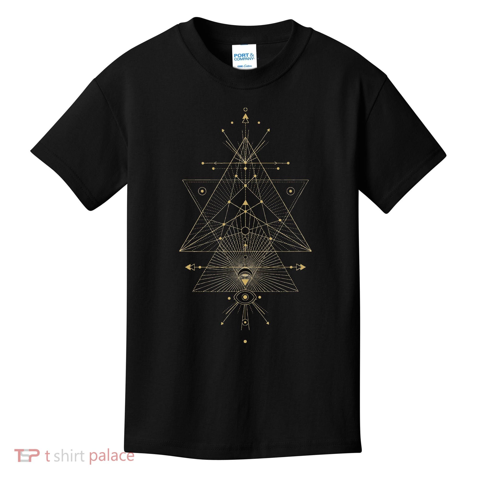 Sacred Geometry Mystical Symbol Kids T-Shirt