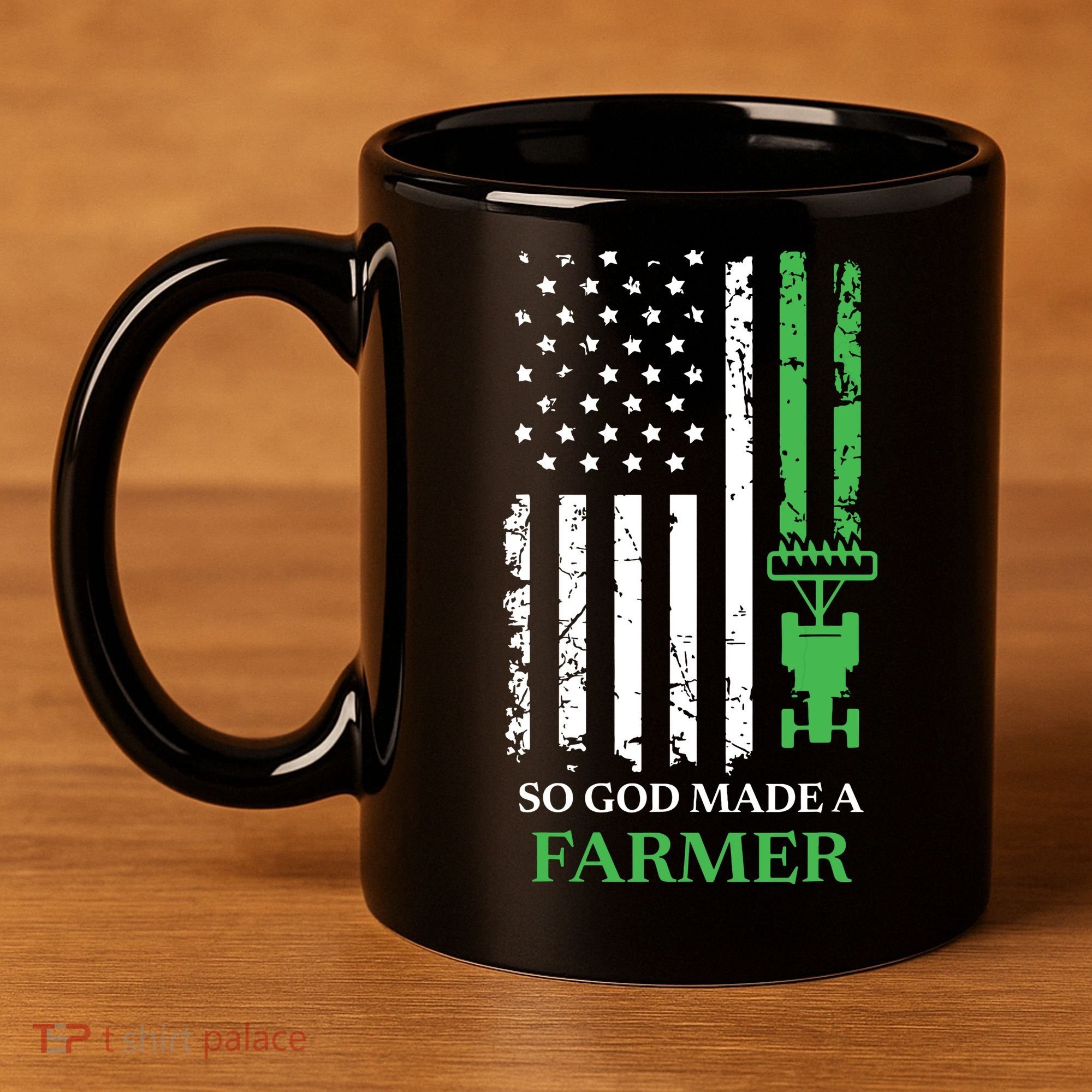 So God Made A Farmer Farming Farmer 11oz C Handle Ceramic Mug