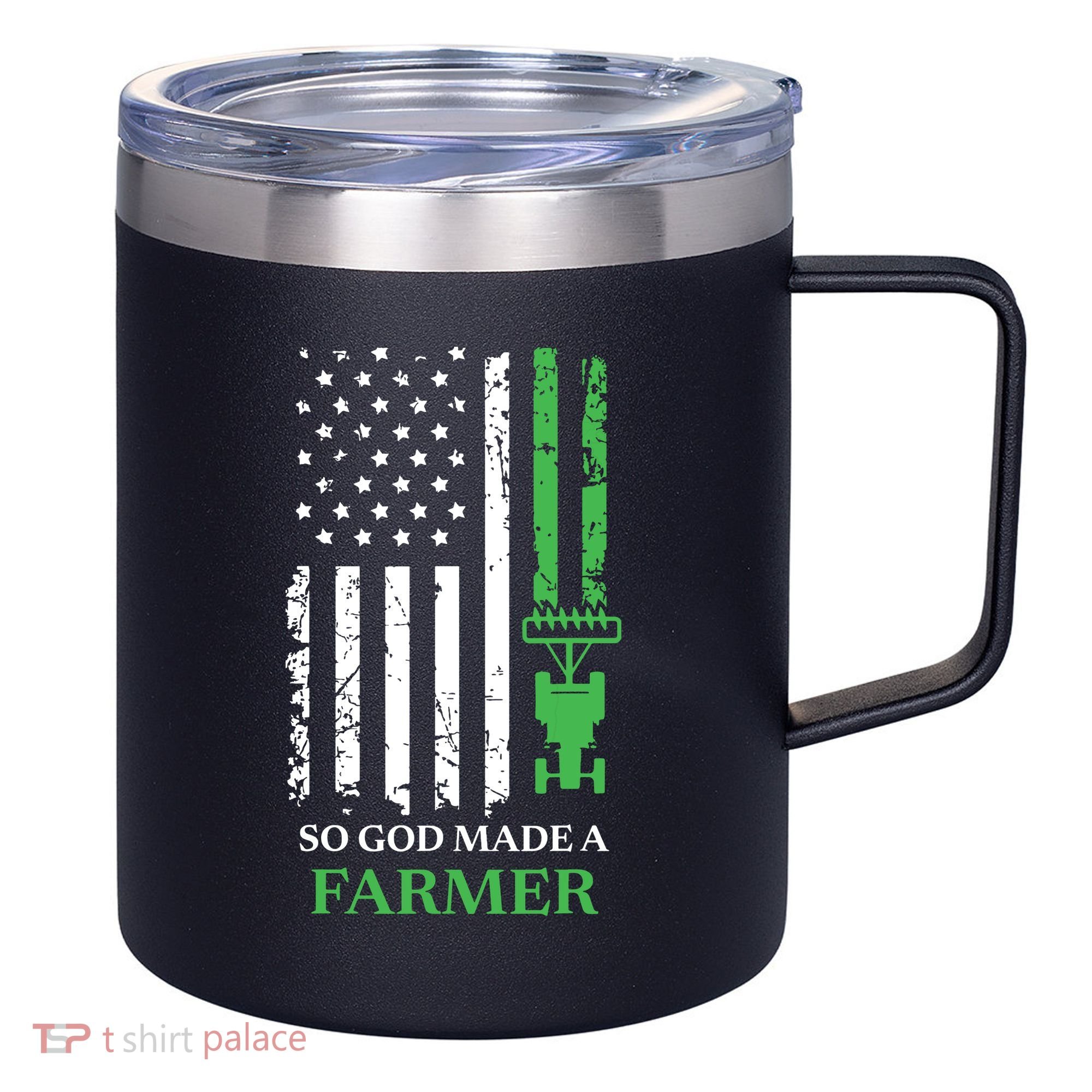 So God Made A Farmer Farming Farmer 12oz Stainless Steel Coffee Mug