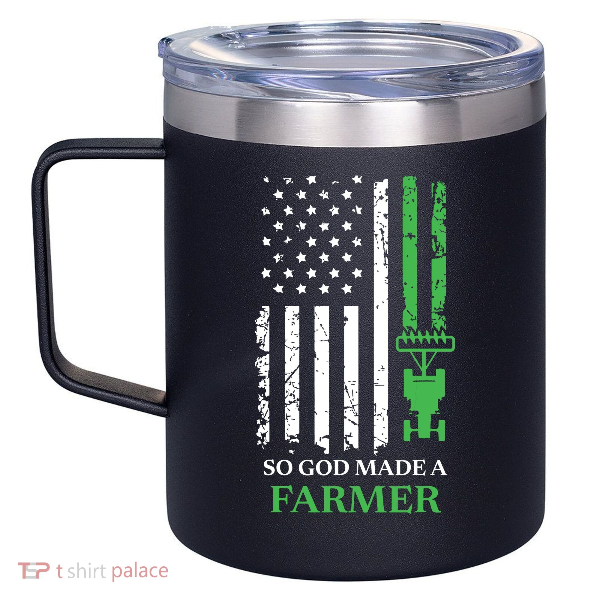 So God Made A Farmer Farming Farmer 12oz Stainless Steel Coffee Mug