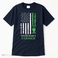 So God Made A Farmer Farming Farmer Tall T-Shirt thumb 0