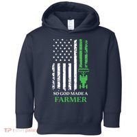 So God Made A Farmer Farming Farmer Toddler Hoodie thumb 0