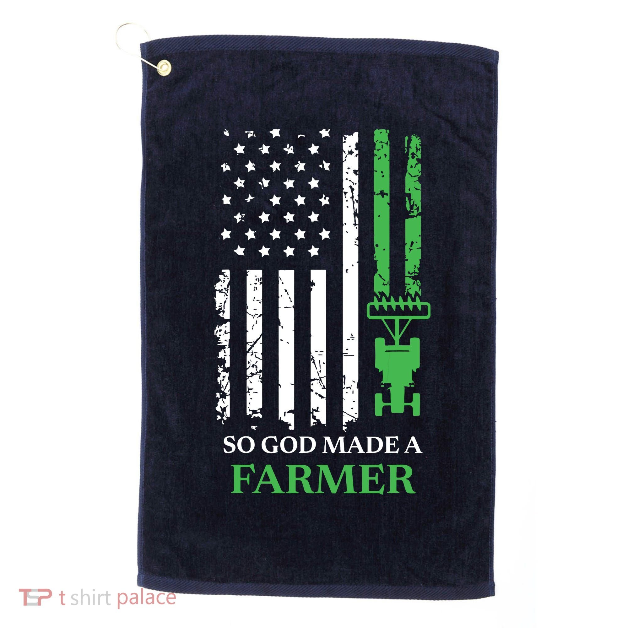 So God Made A Farmer Farming Farmer Golf Towel