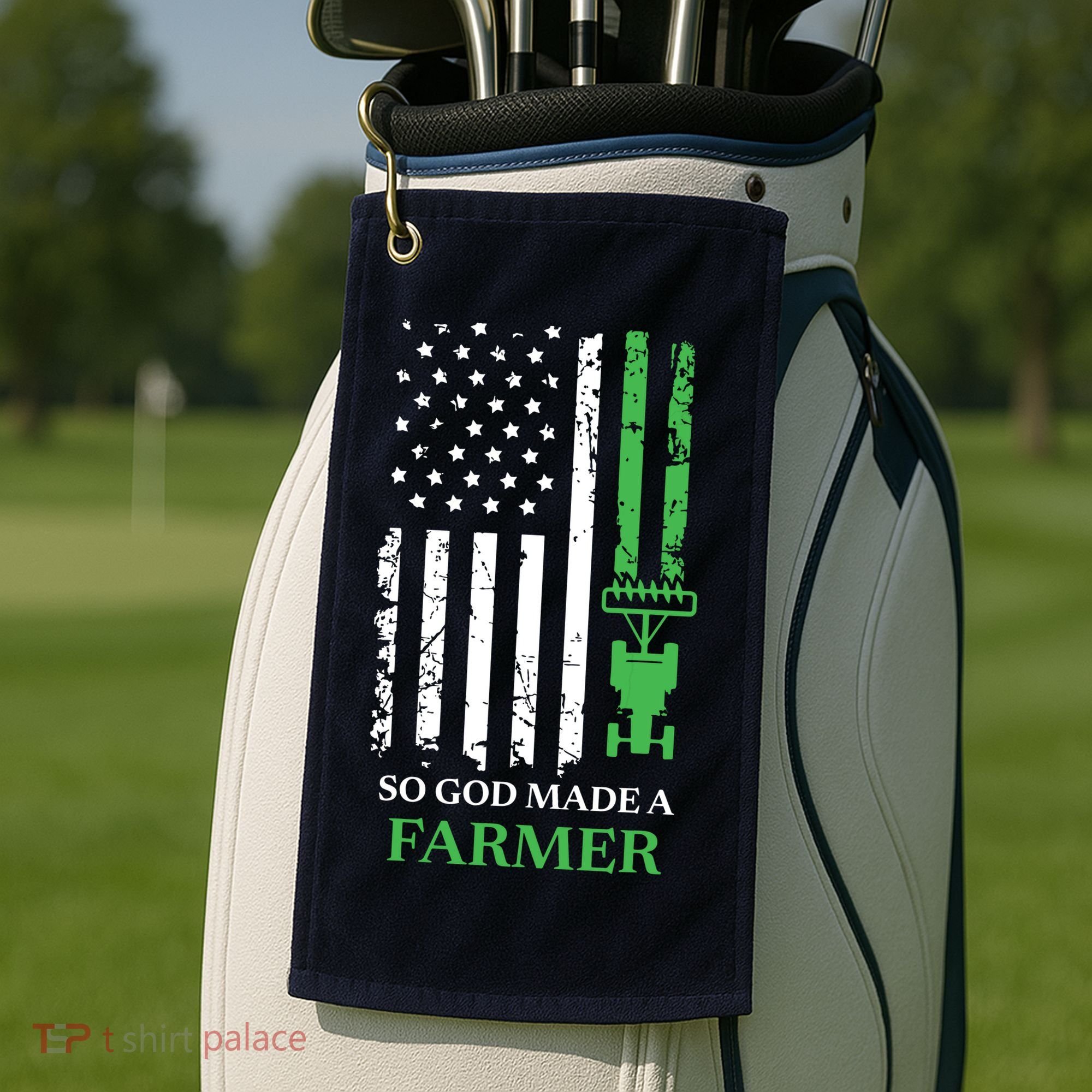 So God Made A Farmer Farming Farmer Golf Towel
