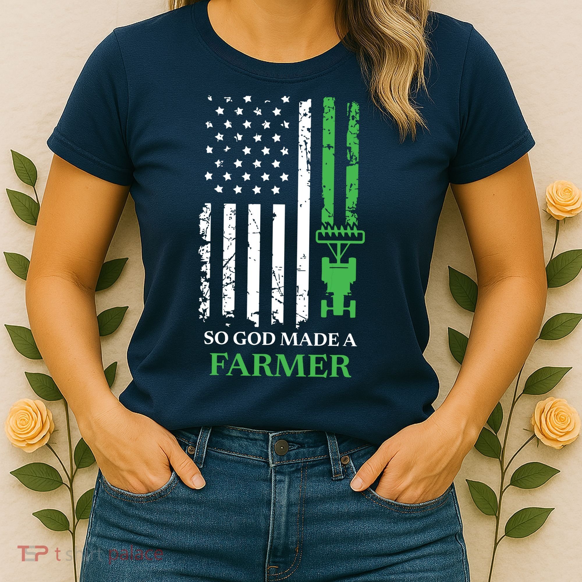 So God Made A Farmer Farming Farmer Women's T-Shirt