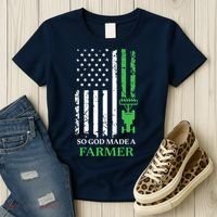 So God Made A Farmer Farming Farmer Women's T-Shirt thumb 3