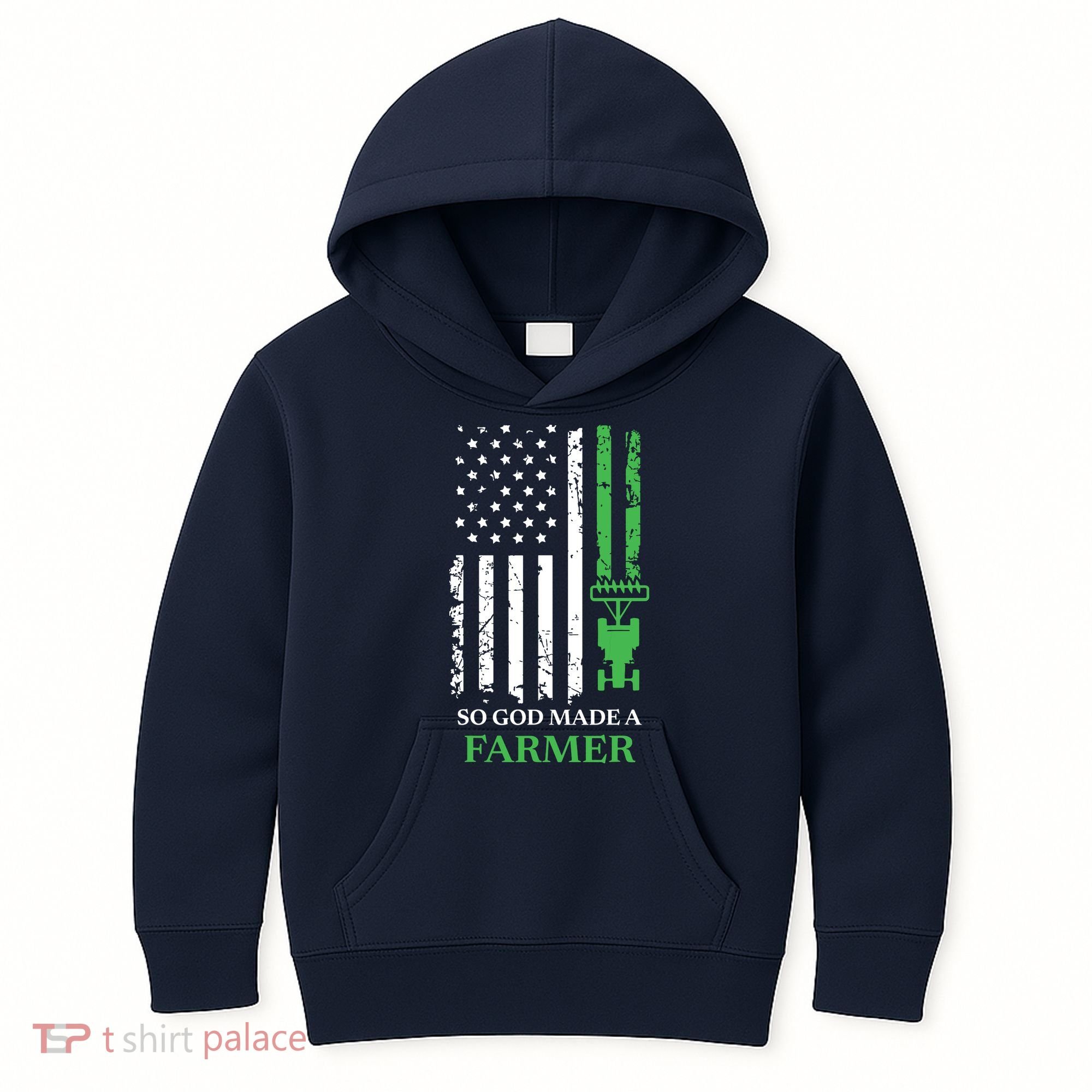 So God Made A Farmer Farming Farmer Kids Hoodie
