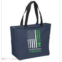 So God Made A Farmer Farming Farmer Tote Bag thumb 2