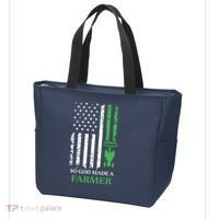 So God Made A Farmer Farming Farmer Tote Bag thumb 3